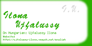 ilona ujfalussy business card